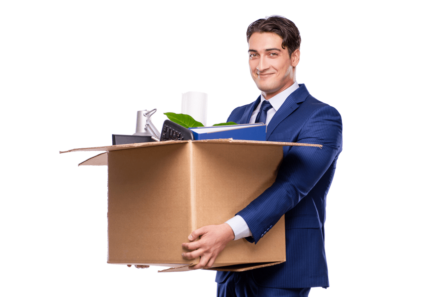 Employee Relocation Smiling Employee Moving