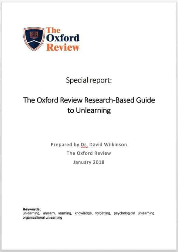 The Oxford Review Research-Based Guide to Unlearning