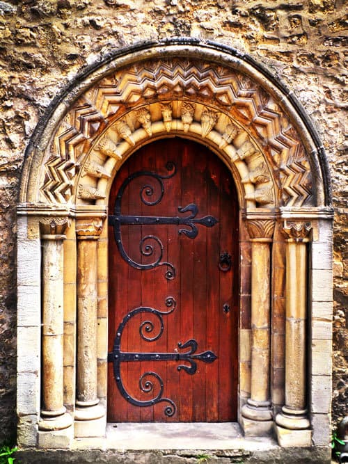 St Ebbe's Church door, Oxford