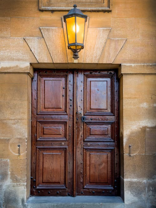 Door the the Sheldonian Theatre Oxford