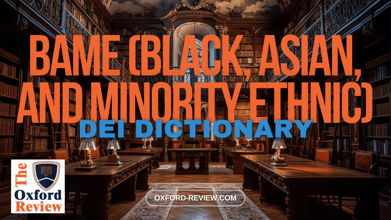 BAME (Black, Asian, and Minority Ethnic)