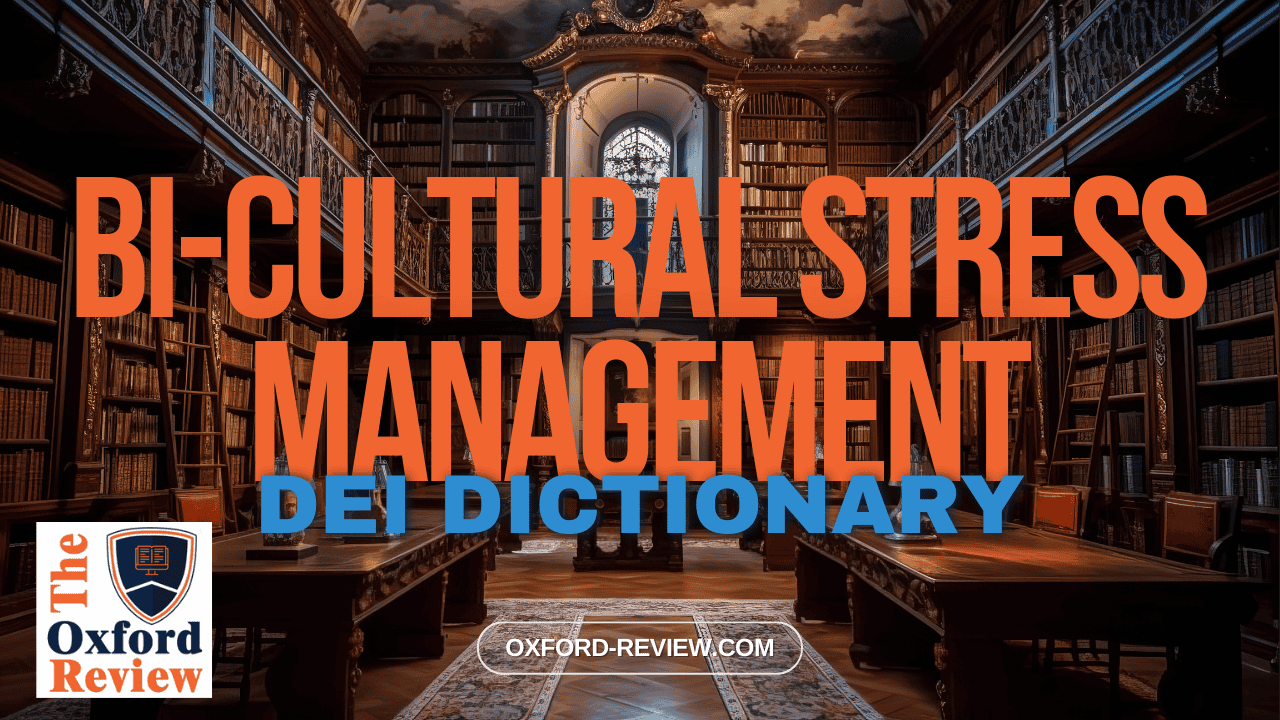 Bi-cultural Stress Management